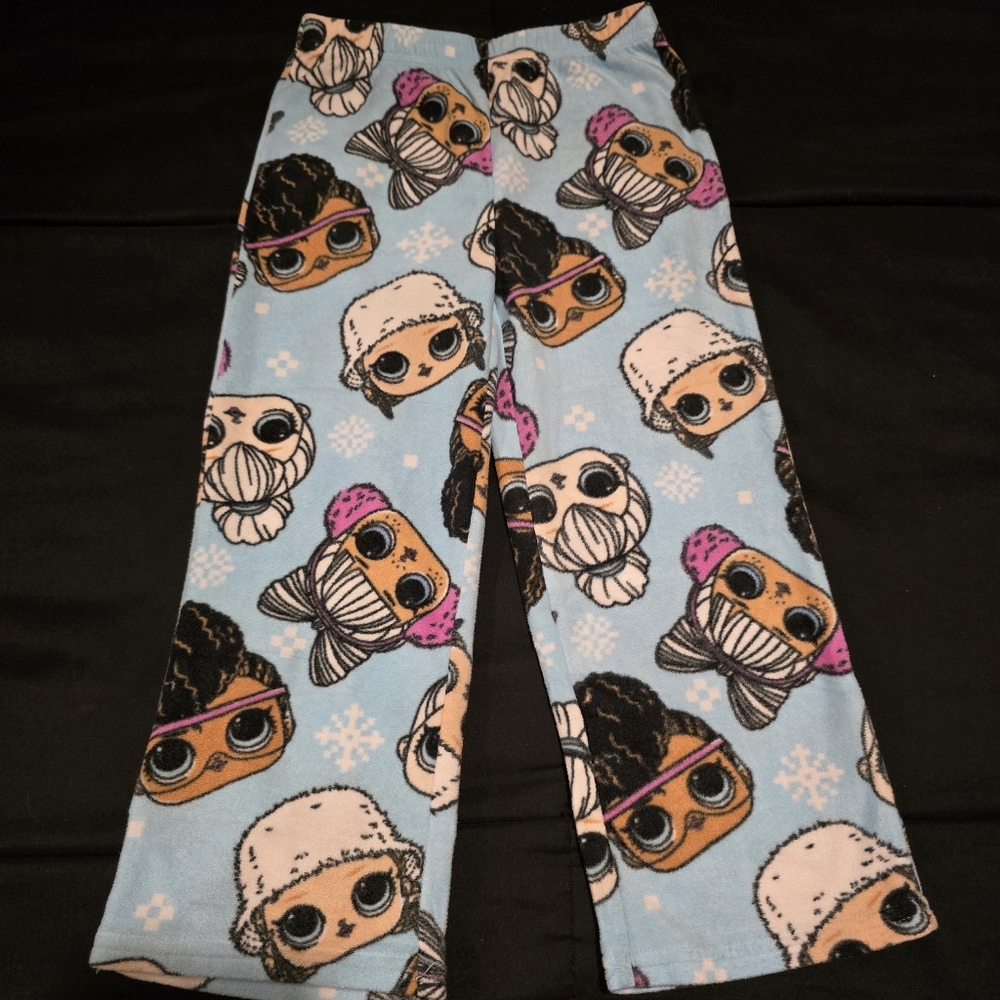LOL Surprise Girls Pajama Bottoms Sleepwear Blue‎ PJS NWOT Size XS 4